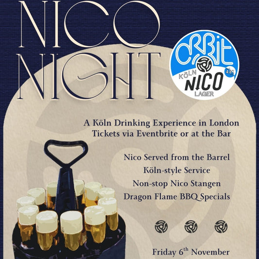 Nico Night is Back! A Cologne Drinking Experience in London