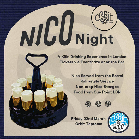 Nico Night - A Cologne Drinking Experience in London - Friday 22nd March